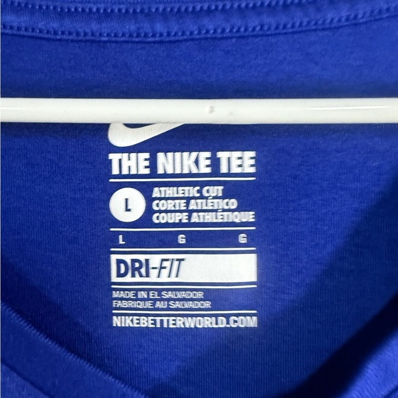 Nike Women's Deep Blue Dri-Fit Short Sleeve Tee - Picture 5 of 6